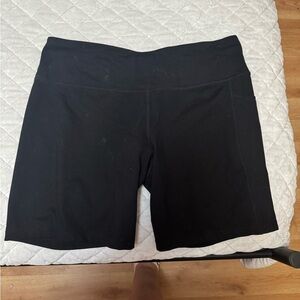Black xxl biker shorts